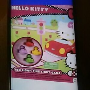 Hello Kitty Traffic Light Game with Red and Pink